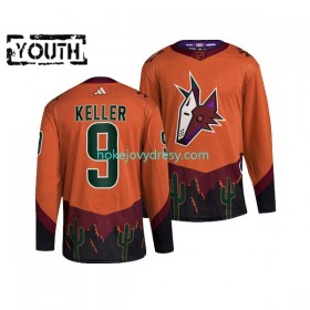 Dětské Hokejový Dres Arizona Coyotes Clayton Keller 9 Adidas 2022-2023 Reverse Retro oranžový Authentic